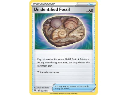 157/189 Unidentified Fossil (Astral Radiance) (varianta reverse holo)