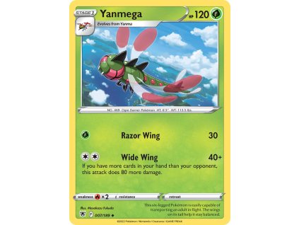 007/189 Yanmega (Astral Radiance) (varianta reverse holo)