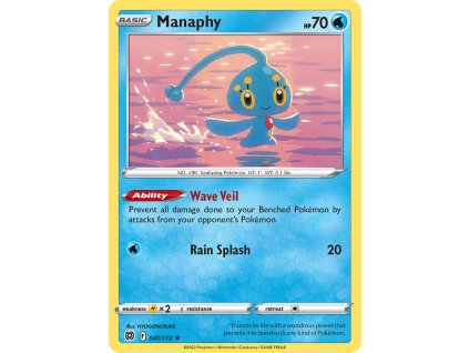041/172 Manaphy (Brilliant Stars) (varianta Non-holo)