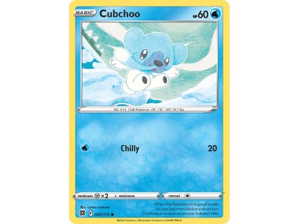 042/172 Cubchoo (Brilliant Stars) (varianta Non-holo)