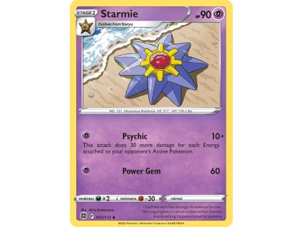055/172 Starmie (Brilliant Stars) (varianta Non-holo)