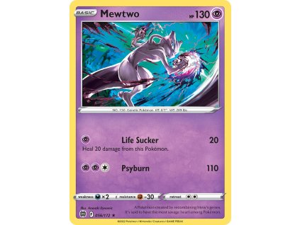 056/172 Mewtwo (Brilliant Stars) (varianta Non-holo)