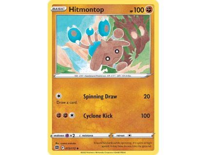 072/172 Hitmontop (Brilliant Stars) (varianta Non-holo)