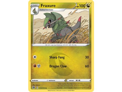 111/172 Fraxure (Brilliant Stars) (varianta Non-holo)