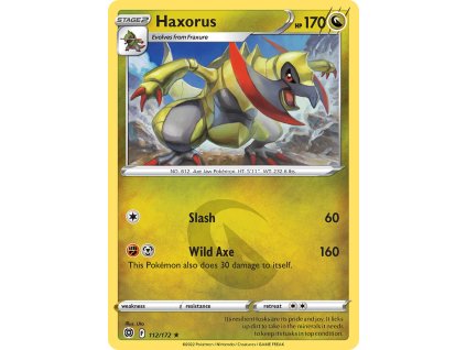 112/172 Haxorus (Brilliant Stars) (varianta Non-holo)