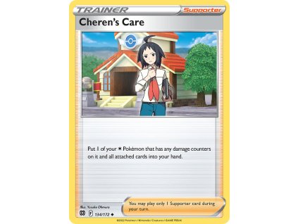 134/172 Cheren's Care (Brilliant Stars) (varianta Non-holo)