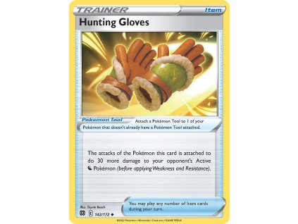 142/172 Hunting Gloves (Brilliant Stars) (varianta Non-holo)