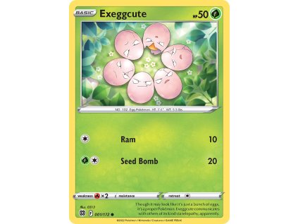 001/172 Exeggcute (Brilliant Stars) (varianta reverse holo)