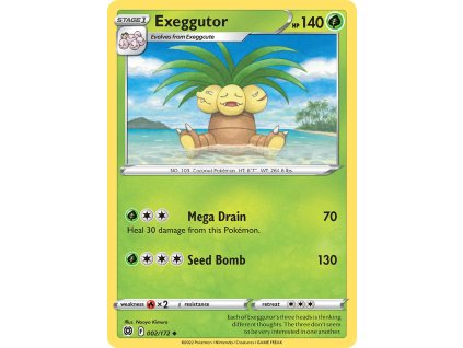 002/172 Exeggutor (Brilliant Stars) (varianta reverse holo)
