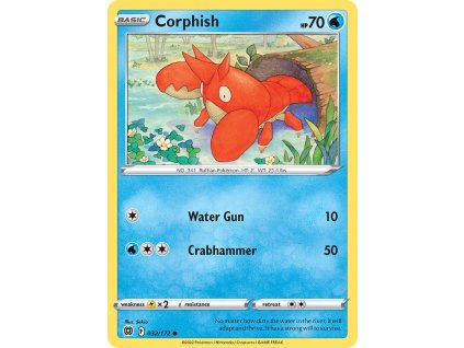 032/172 Corphish (Brilliant Stars) (varianta reverse holo)