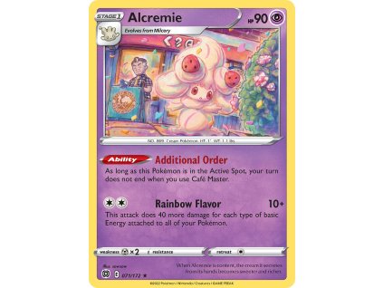071/172 Alcremie (Brilliant Stars) (varianta reverse holo)