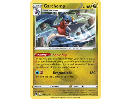 109/172 Garchomp (Brilliant Stars) (varianta reverse holo)