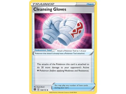 136/172 Cleansing Gloves (Brilliant Stars) (varianta reverse holo)