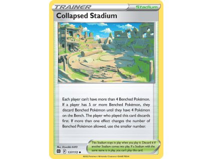 137/172 Collapsed Stadium (Brilliant Stars) (varianta reverse holo)