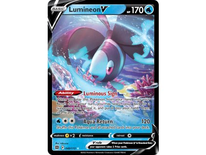 040/172 Lumineon V (Brilliant Stars) (varianta holo)