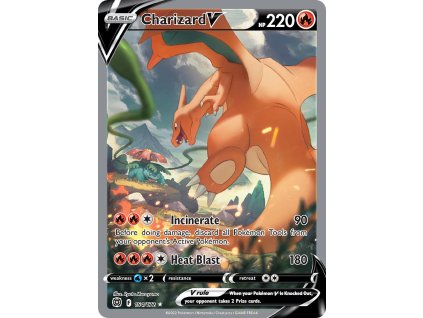 154/172 Charizard V (Brilliant Stars) (varianta holo)