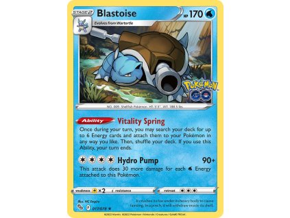 017/78 Blastoise (Pokémon GO) (varianta reverse holo)