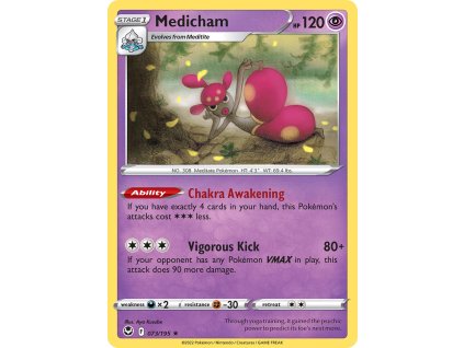 073/195 Medicham (Silver Tempest) (varianta reverse holo)
