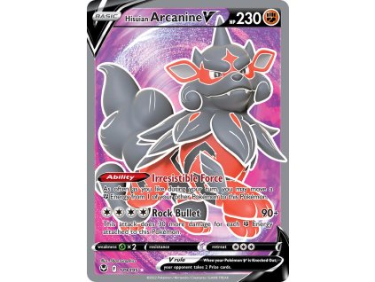 179/195 Hisuian Arcanine V (Silver Tempest) (varianta holo)