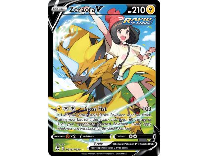TG016/195 Zeraora V (Silver Tempest) (varianta holo)