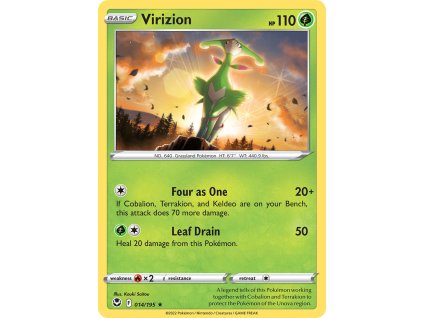 014/195 Virizion (Silver Tempest) (varianta reverse holo)