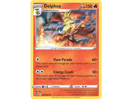 027/195 Delphox (Silver Tempest) (varianta reverse holo)