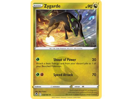 134/195 Zygarde (Silver Tempest) (varianta reverse holo)