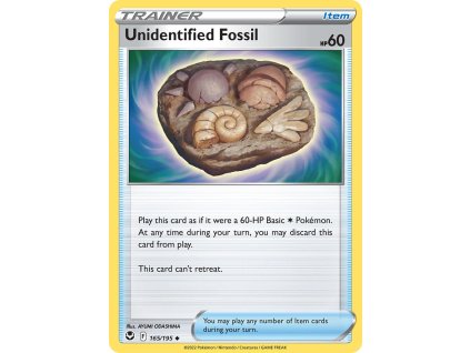 165/195 Unidentified Fossil (Silver Tempest) (varianta reverse holo)