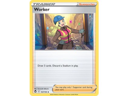 167/195 Worker (Silver Tempest) (varianta reverse holo)