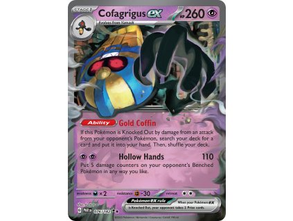 076/182 Cofagrigus ex (Paradox Rift) (varianta holo)