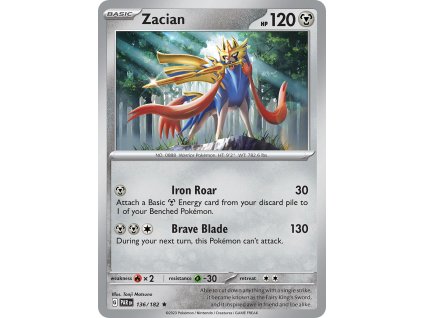 136/182 Zacian (Paradox Rift) (varianta reverse holo)