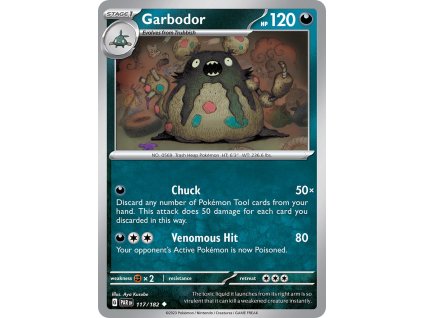 117/182 Garbodor (Paradox Rift) (varianta reverse holo)