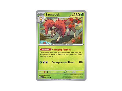 017/162 Sawsbuck (Temporal Forces) (varianta reverse holo)