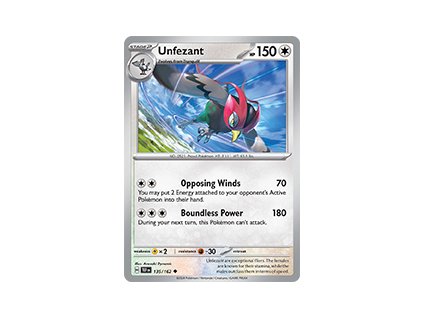 135/162 Unfezant (Temporal Forces) (varianta reverse holo)