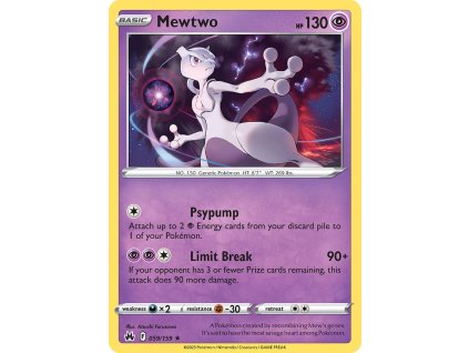 059/159 Mewtwo (Crown Zenith) (varianta reverse holo)