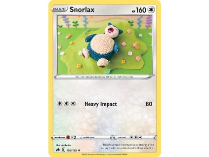 109/159 Snorlax (Crown Zenith) (varianta reverse holo)