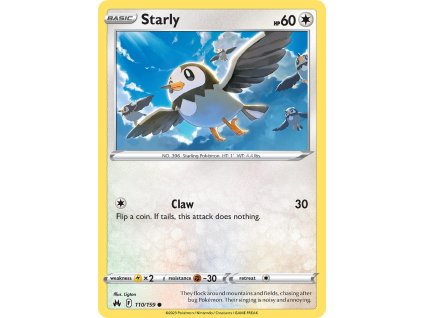 110/159 Starly (Crown Zenith) (varianta reverse holo)