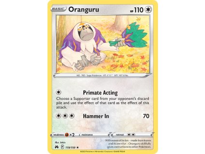 119/159 Oranguru (Crown Zenith) (varianta reverse holo)