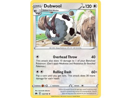 122/159 Dubwool (Crown Zenith) (varianta reverse holo)