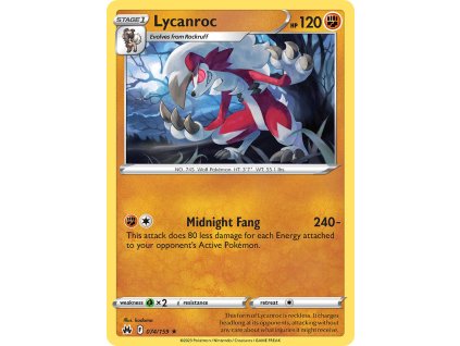 074/159 Lycanroc (Crown Zenith) (varianta reverse holo)