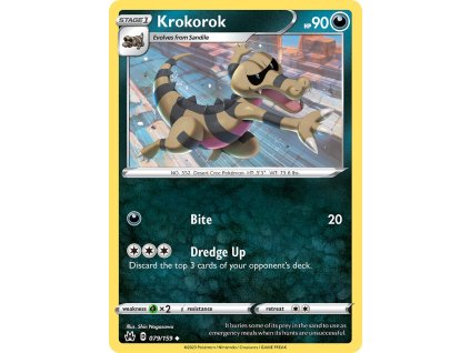 079/159 Krokorok (Crown Zenith) (varianta reverse holo)