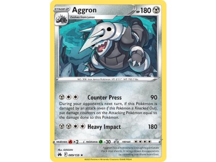 089/159 Aggron (Crown Zenith) (varianta reverse holo)