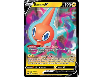 045/159 Rotom V (Crown Zenith) (varianta holo)
