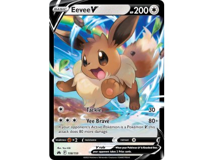 108/159 Eevee V (Crown Zenith) (varianta holo)