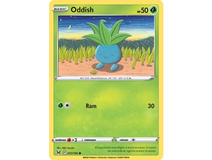 001/196 Oddish (Lost Origin) (varianta reverse holo)