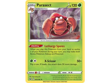 005/196 Parasect (Lost Origin) (varianta Non-holo)