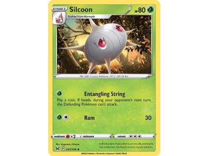 007/196 Silcoon (Lost Origin) (varianta reverse holo)