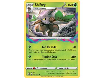 013/196 Shiftry (Lost Origin) (varianta reverse holo)