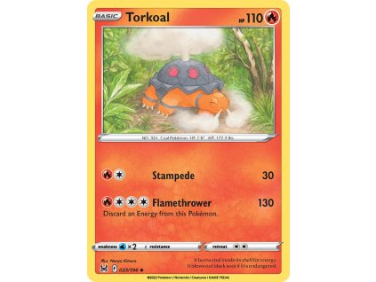 023/196 Torkoal (Lost Origin) (varianta reverse holo)