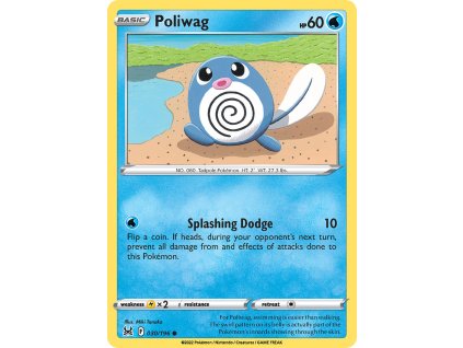 030/196 Poliwag (Lost Origin) (varianta reverse holo)